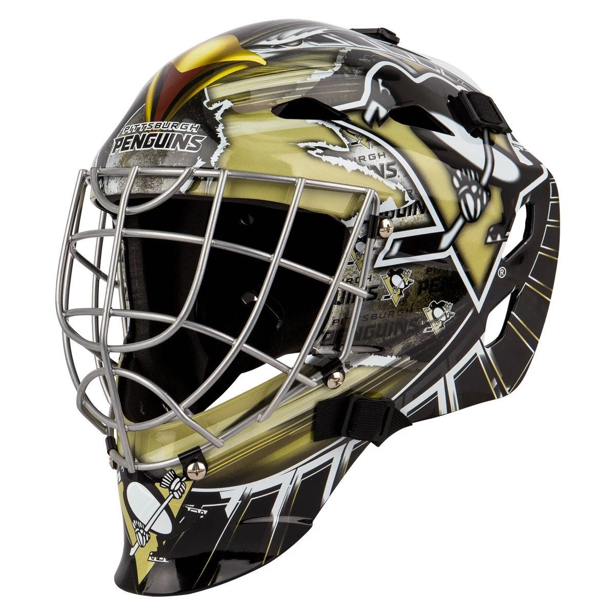 Franklin GFM 1500 Pittsburgh Penguins Goalie Face Mask 1 Franklin GFM 1500 Pittsburgh Penguins Goalie Face Mask