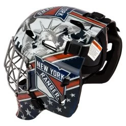 Franklin GFM 1500 New York Rangers Goalie Face Mask -Baseball Equipment 025725426621 inset4