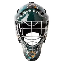Franklin GFM 1500 San Jose Sharks Goalie Face Mask 8 Franklin GFM 1500 San Jose Sharks Goalie Face Mask -Baseball Equipment 025725426669 inset3
