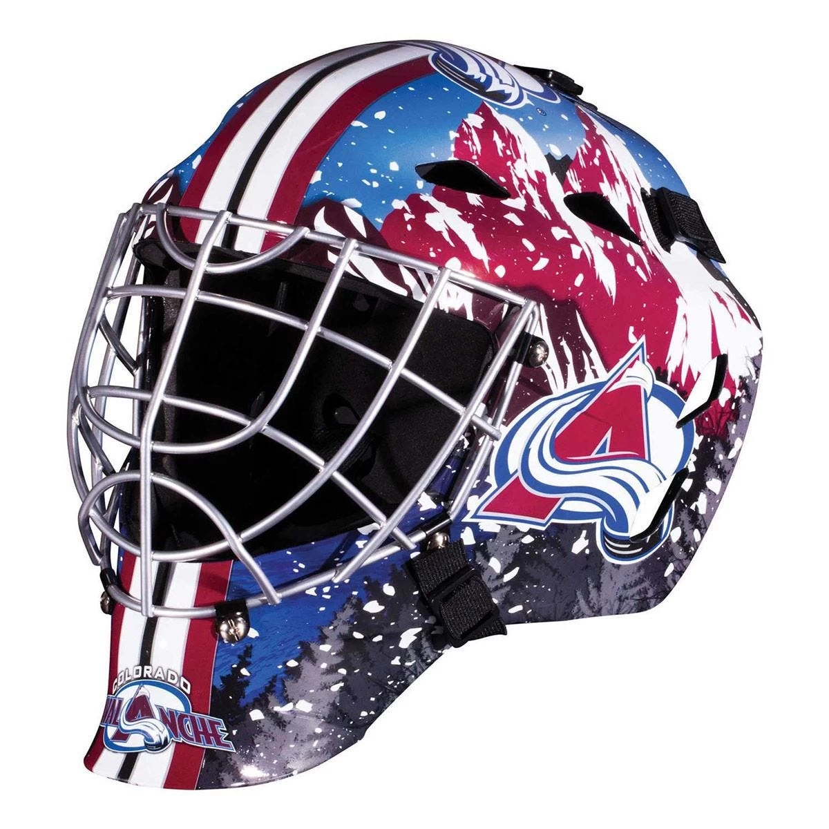 Franklin GFM 1500 Colorado Avalanche Goalie Face Mask 1 Franklin GFM 1500 Colorado Avalanche Goalie Face Mask