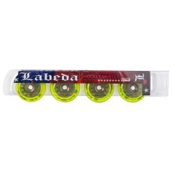 Labeda Union X-Soft 74A Roller Hockey Wheel - Yellow - 4 Pack -Baseball Equipment 1448120