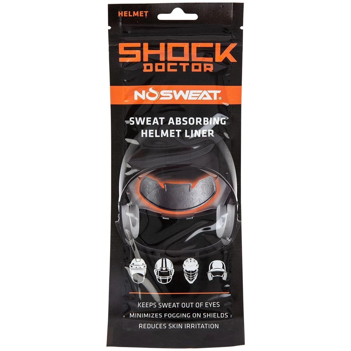 Shock Doctor NoSweat Helmet Sweat Liner - 6 Pack 1 Shock Doctor NoSweat Helmet Sweat Liner - 6 Pack