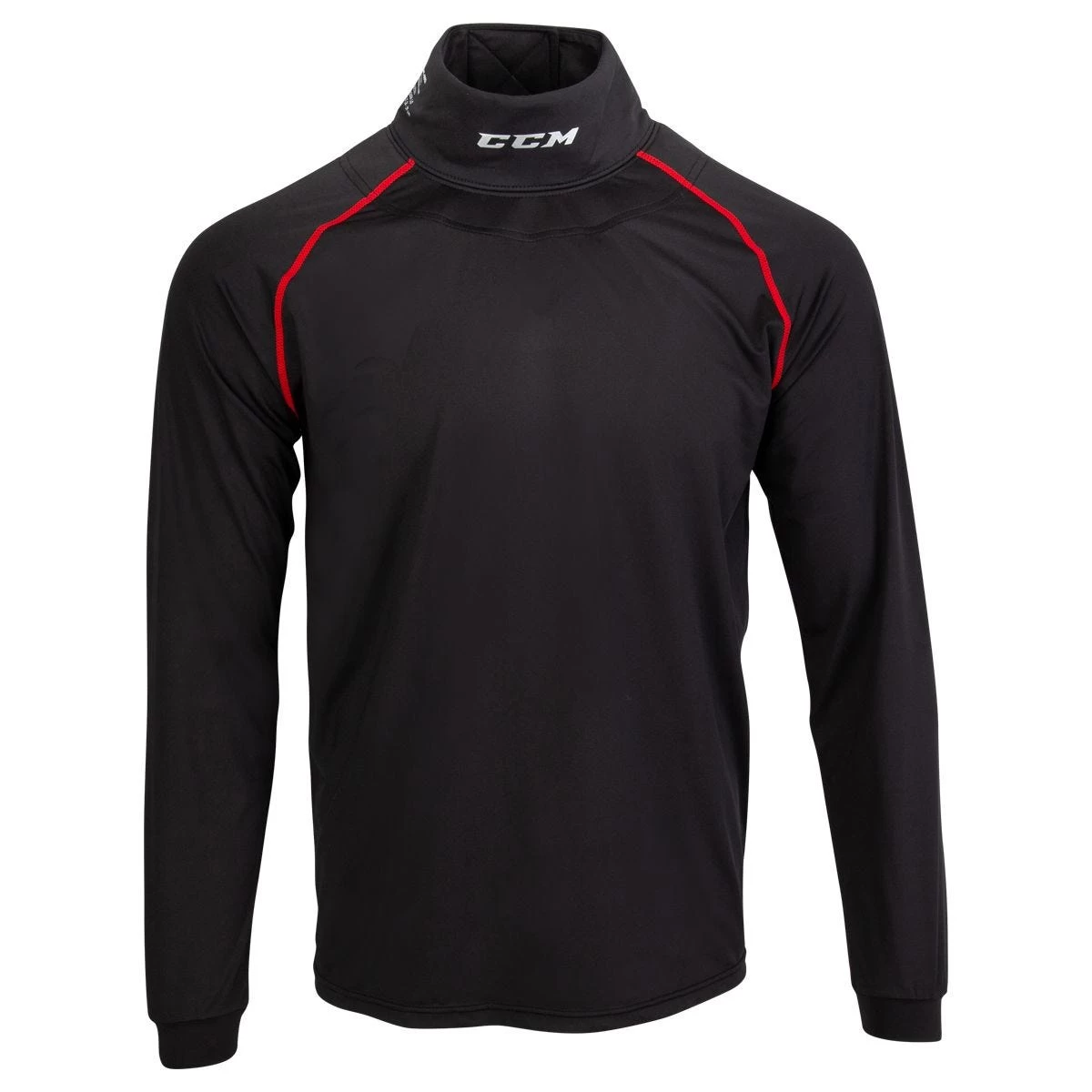 CCM Senior Athletic Fit Long Sleeve Shirt W/Integrated Neck Protection 1 CCM Senior Athletic Fit Long Sleeve Shirt W/Integrated Neck Protection
