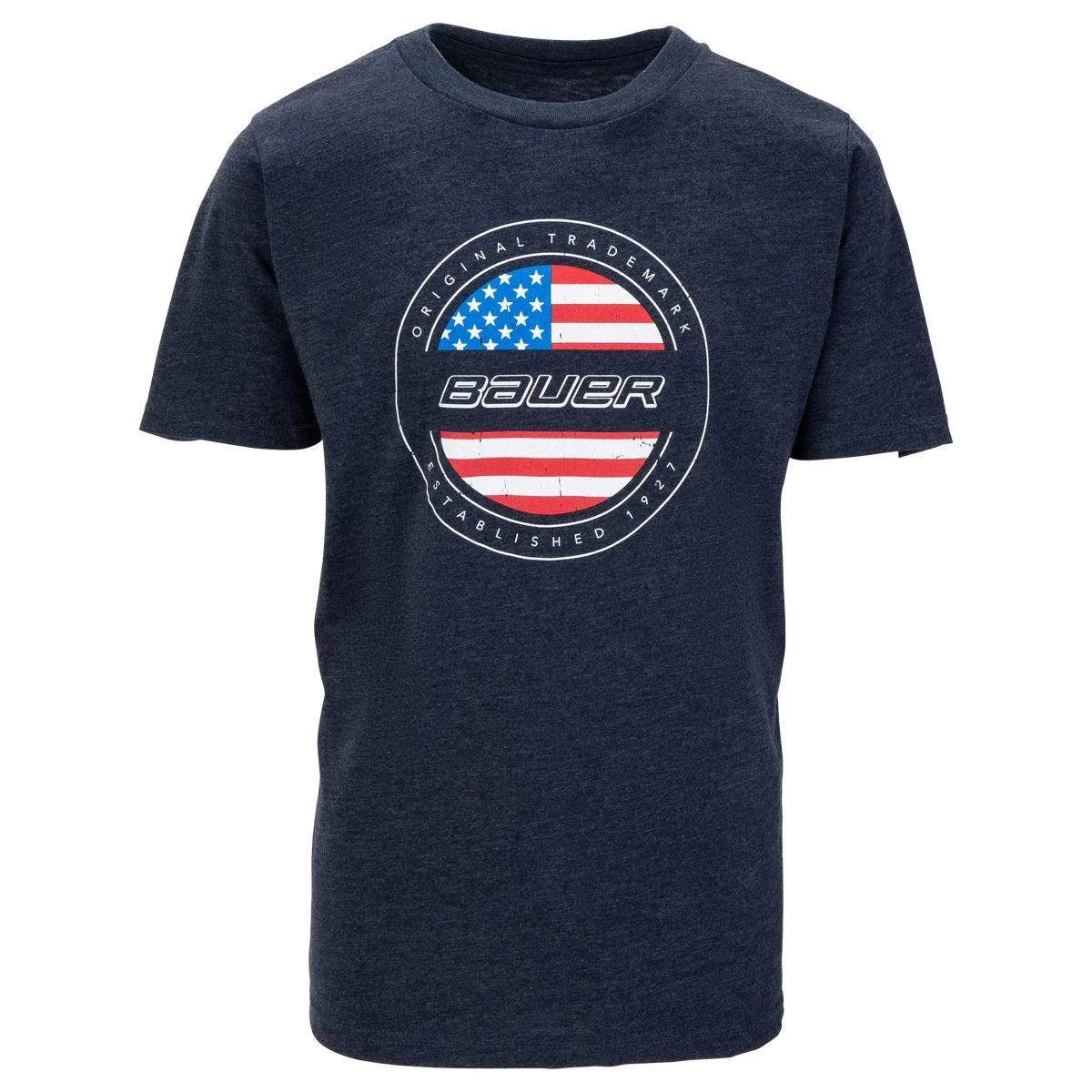 Bauer International USA Flag Youth Short Sleeve Tee Shirt 1 Bauer International USA Flag Youth Short Sleeve Tee Shirt