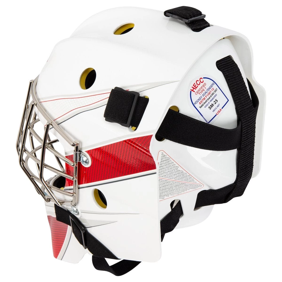 CCM Axis A1.5 Junior Certified Straight Bar Goalie Mask - Team 4 CCM Axis A1.5 Junior Certified Straight Bar Goalie Mask - Team - Image 4