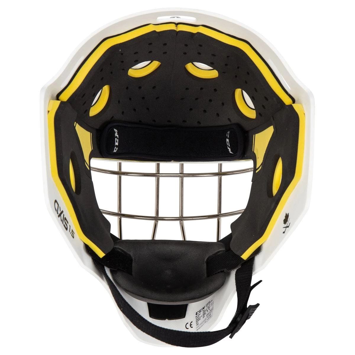 CCM Axis A1.5 Youth Certified Straight Bar Goalie Mask - Team 6 CCM Axis A1.5 Youth Certified Straight Bar Goalie Mask - Team - Image 6