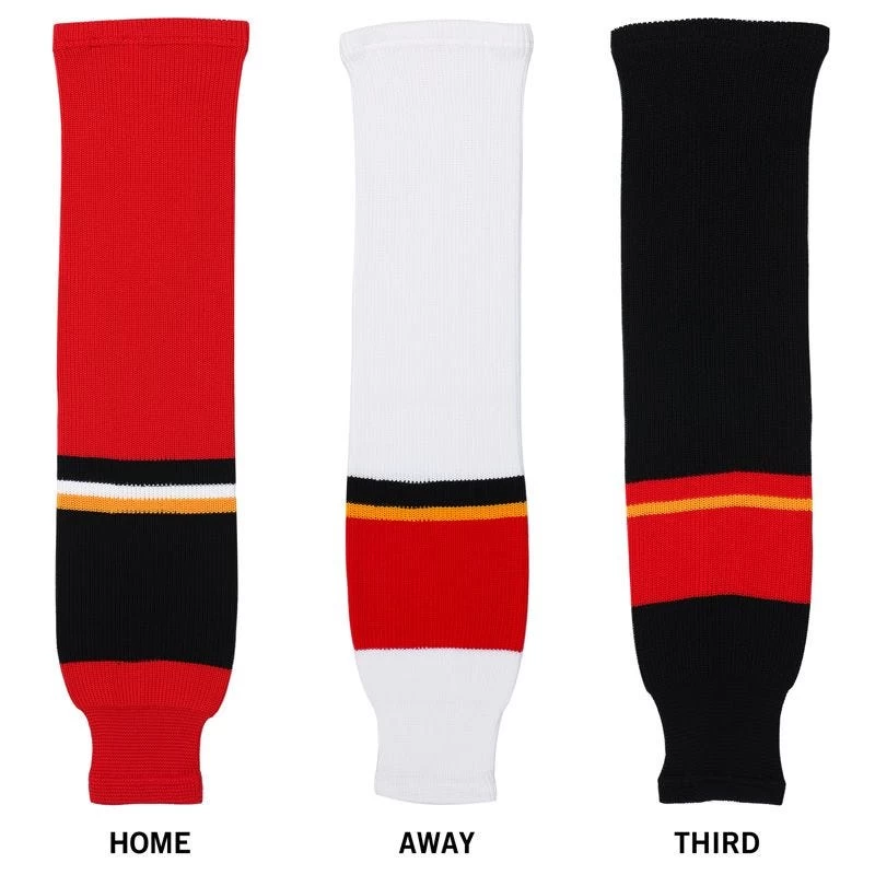 Calgary Flames Dogree Knit Hockey Socks 1 Calgary Flames Dogree Knit Hockey Socks