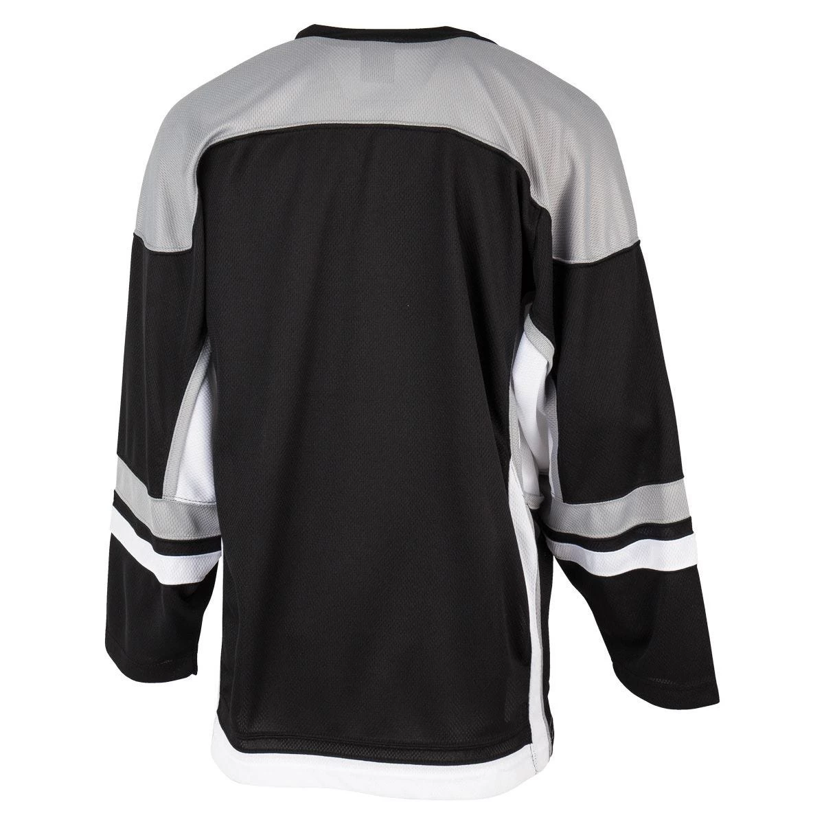 Stadium Youth Hockey Jersey - Black/Gray/White 2 Stadium Youth Hockey Jersey - Black/Gray/White - Image 2