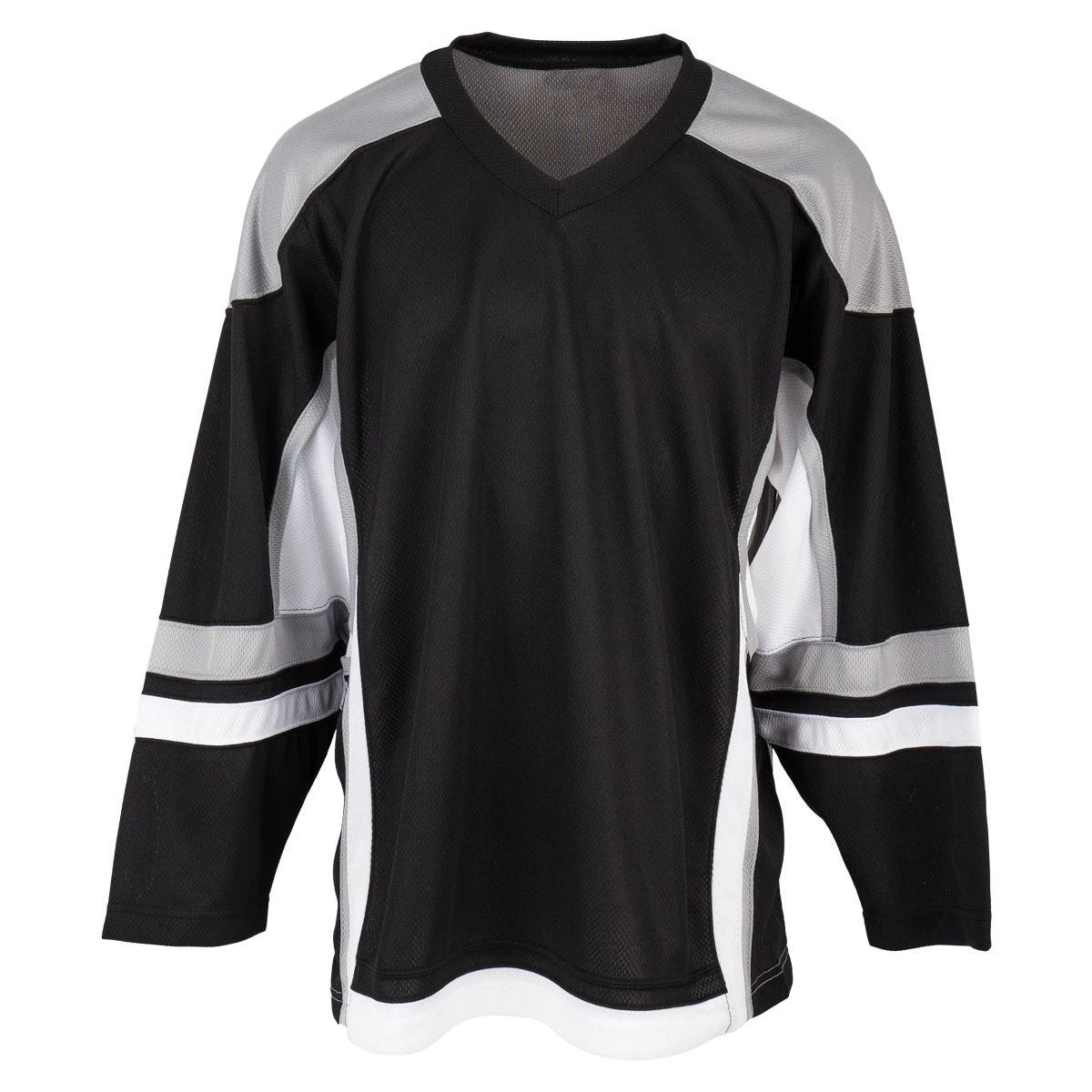 Stadium Youth Hockey Jersey - Black/Gray/White 1 Stadium Youth Hockey Jersey - Black/Gray/White