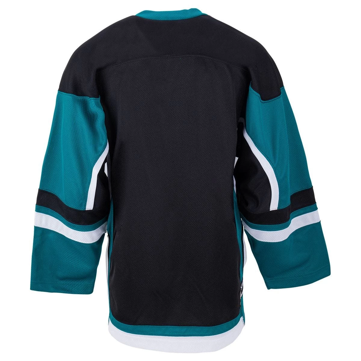 Stadium Youth Hockey Jersey - Black/Teal/White 2 Stadium Youth Hockey Jersey - Black/Teal/White - Image 2