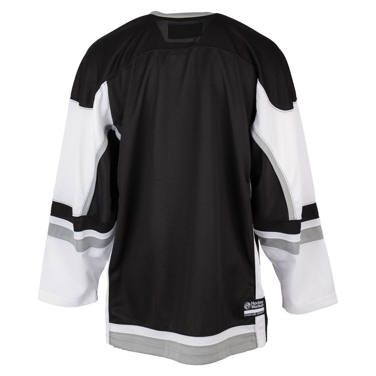 Stadium Adult Hockey Jersey - Black/White/Gray 2 Stadium Adult Hockey Jersey - Black/White/Gray - Image 2