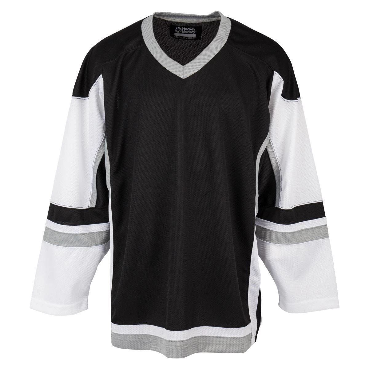 Stadium Adult Hockey Jersey - Black/White/Gray 1 Stadium Adult Hockey Jersey - Black/White/Gray