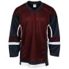 Stadium Adult Hockey Jersey - Maroon/Navy/White