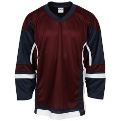 Stadium Adult Hockey Jersey - Maroon/Navy/White