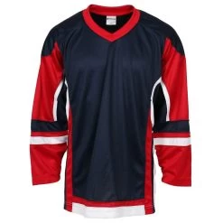 Stadium Adult Hockey Jersey - Navy/Red/White
