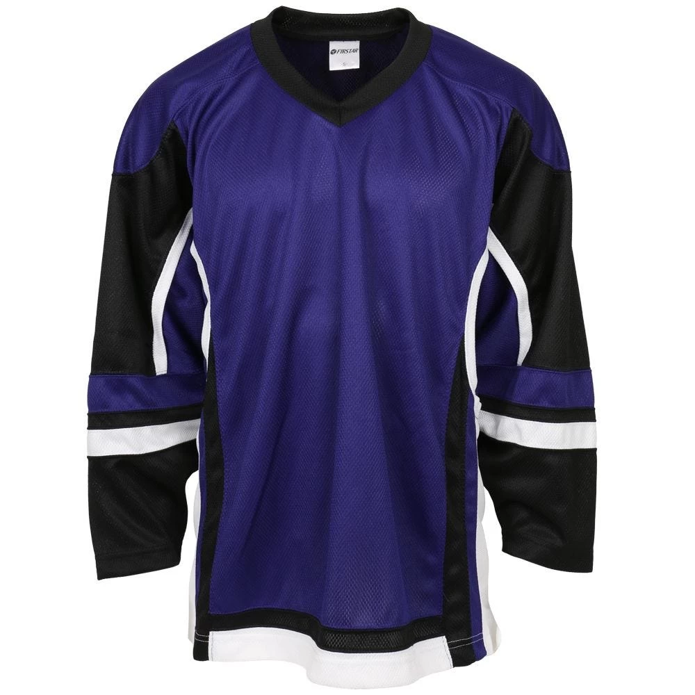Stadium Youth Hockey Jersey - Purple/Black/White 2 Stadium Youth Hockey Jersey - Purple/Black/White - Image 2