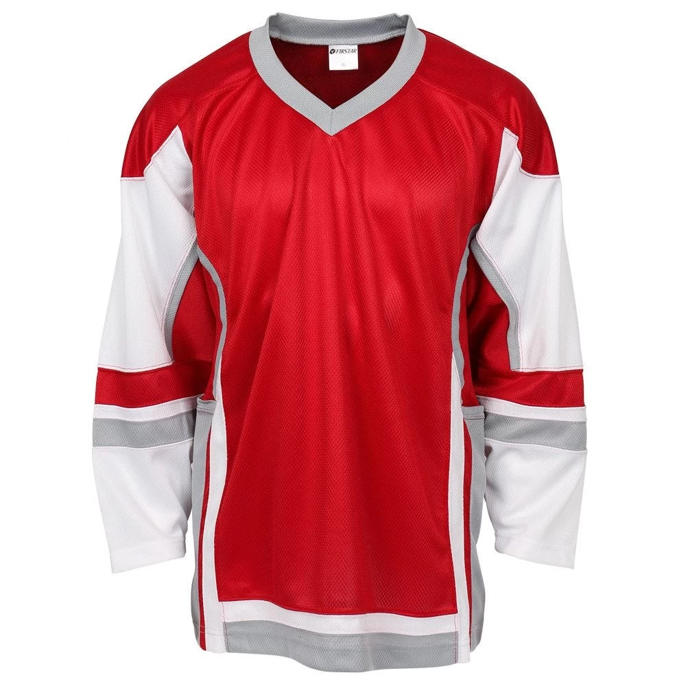 Stadium Adult Hockey Jersey - Red/White/Gray 1 Stadium Adult Hockey Jersey - Red/White/Gray