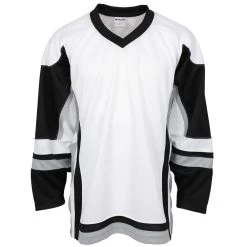 Stadium Adult Hockey Jersey - White/Black/Gray