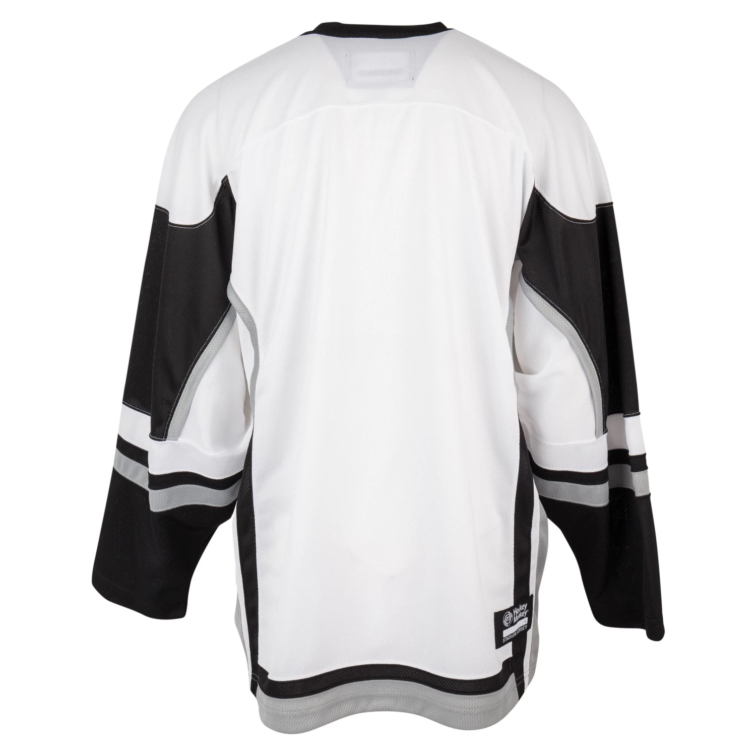 Stadium Youth Hockey Jersey - White/Black/Gray 1 Stadium Youth Hockey Jersey - White/Black/Gray