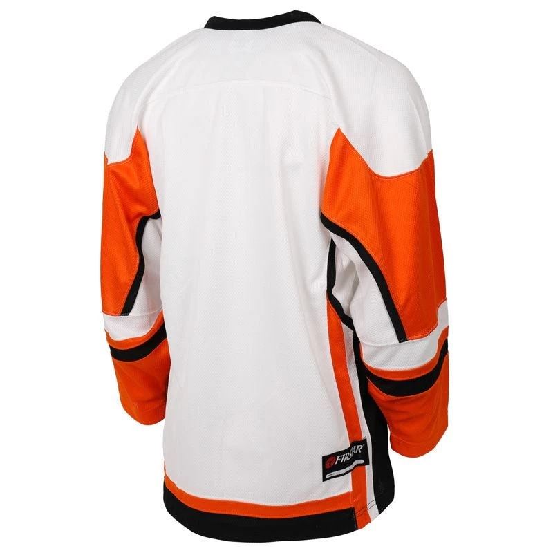 Stadium Youth Hockey Jersey - White/Orange/Black 2 Stadium Youth Hockey Jersey - White/Orange/Black - Image 2