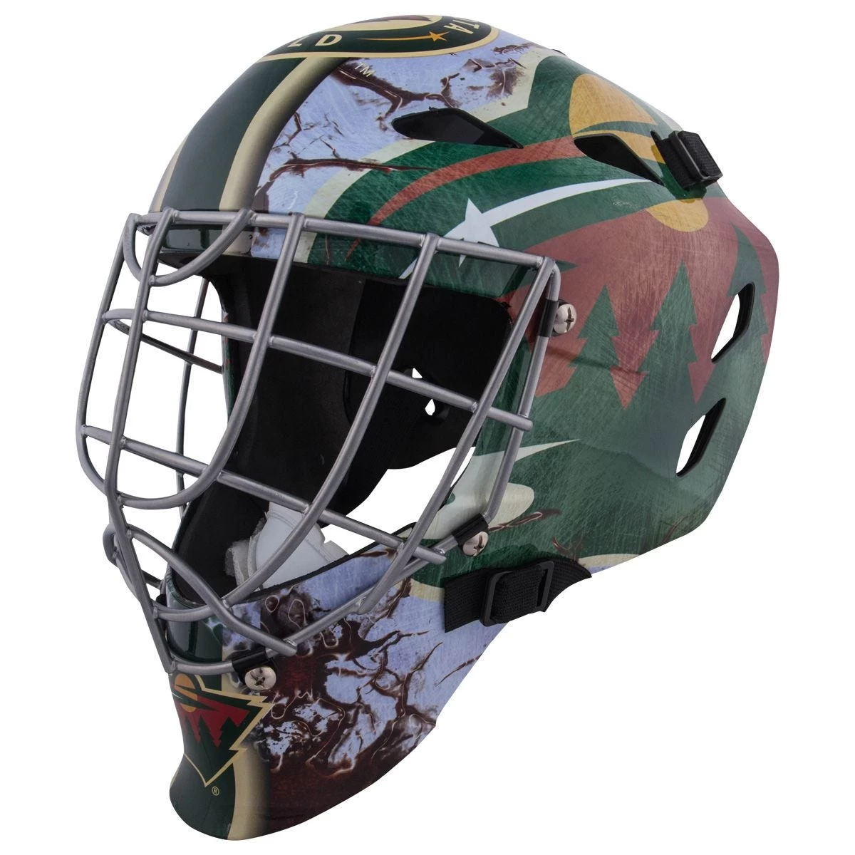 Minnesota Wild Franklin GFM 1500 Goalie Face Mask 1 Minnesota Wild Franklin GFM 1500 Goalie Face Mask