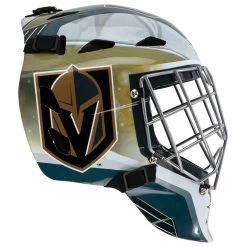 Vegas Golden Knights Franklin GFM 1500 Goalie Face Mask 9 Vegas Golden Knights Franklin GFM 1500 Goalie Face Mask -Baseball Equipment franklin hockey street goalie mask gfn 1500 vgk inset1
