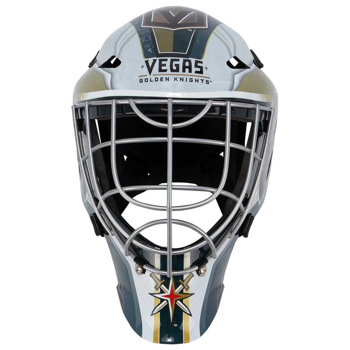Vegas Golden Knights Franklin GFM 1500 Goalie Face Mask 6 Vegas Golden Knights Franklin GFM 1500 Goalie Face Mask - Image 6