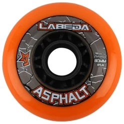 Labeda Asphalt Hard 85A Roller Hockey Wheel - Orange - 4 Pack -Baseball Equipment labeda roller hockey wheel asphalt orange 4 pack inset2