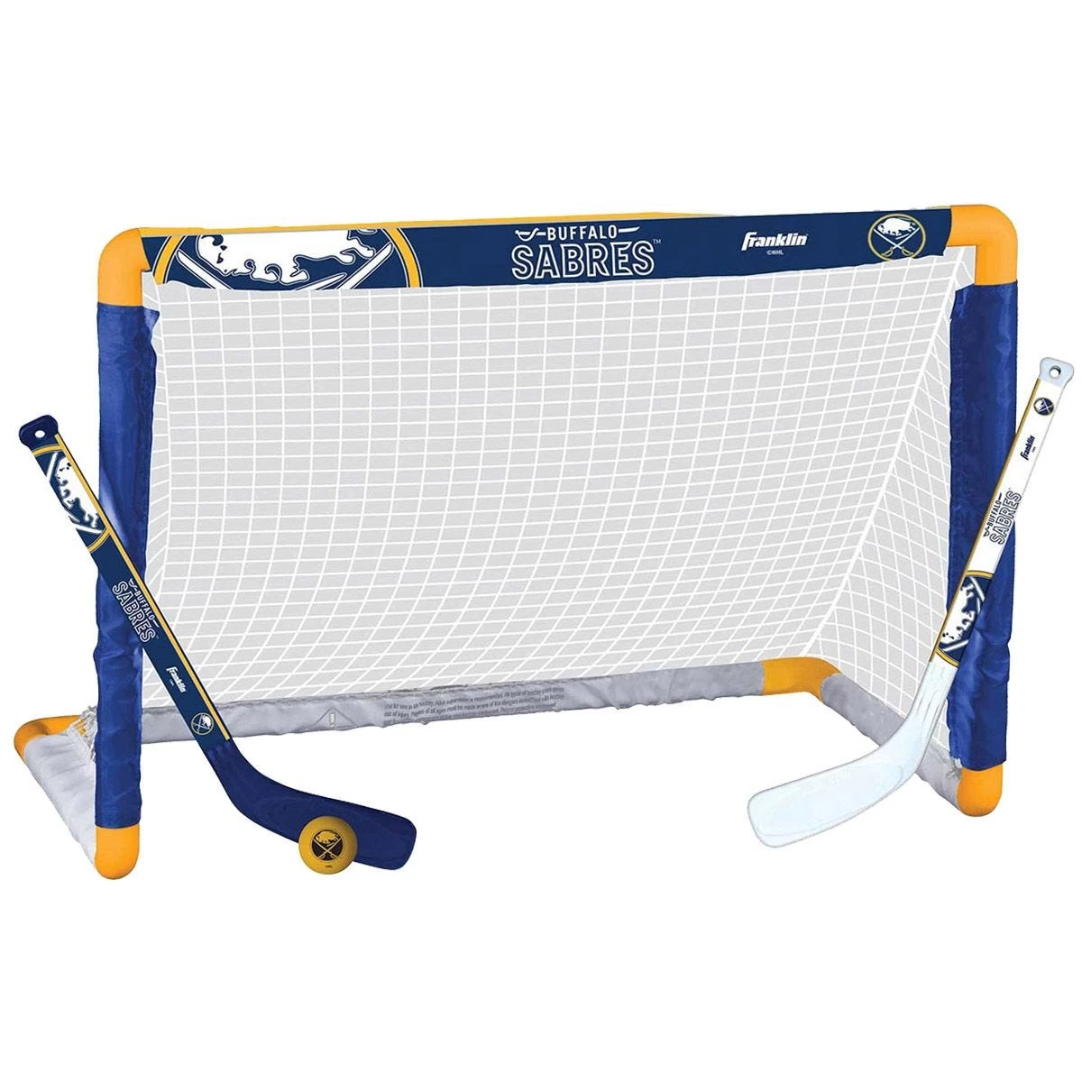 Buffalo Sabres Franklin NHL Mini Hockey Goal Set 1 Buffalo Sabres Franklin NHL Mini Hockey Goal Set