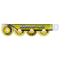 Mission Hi-Lo Street Outdoor Hard 82A Roller Hockey Wheel - Yellow - 4 Pack -Baseball Equipment ms1458843 1 3