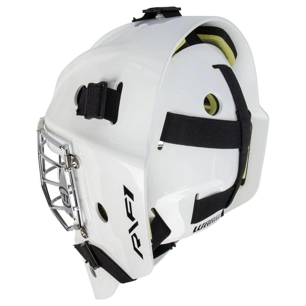 Warrior Ritual R/F1 Senior Certified Straight Bar Goalie Mask 4 Warrior Ritual R/F1 Senior Certified Straight Bar Goalie Mask - Image 4
